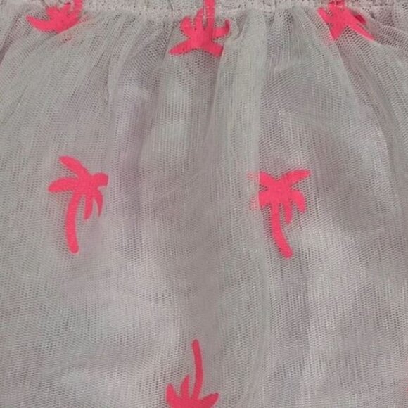 3/$15 Cat & Jack – Girls’ Light Pink 12 Mnth Palm Tree Tulle Dress - Picture 3 of 5